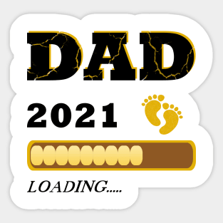 Dad 2021 loading Vater Baby Sticker